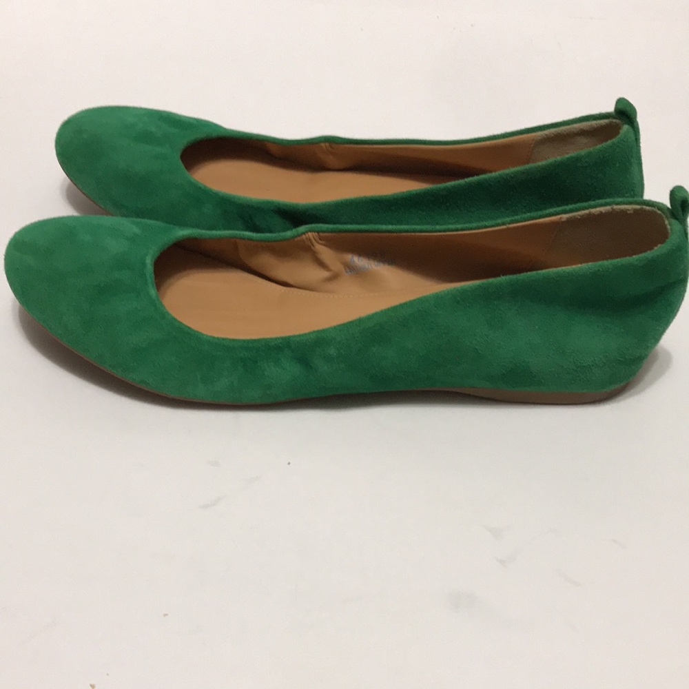 J. Crew Green Suede Ballet Flats - Picture 3 of 12